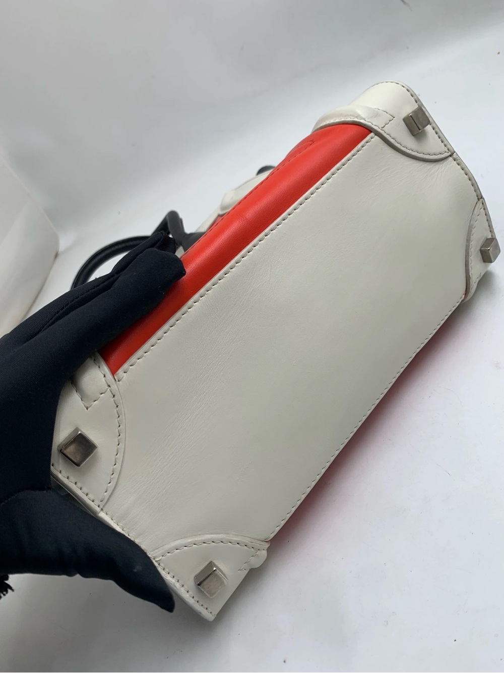 ❤️🖤  CELINE Nano Luggage Tote 🖤❤️
Iconic Tri-Color Smooth Leather - Picture 9 of 12